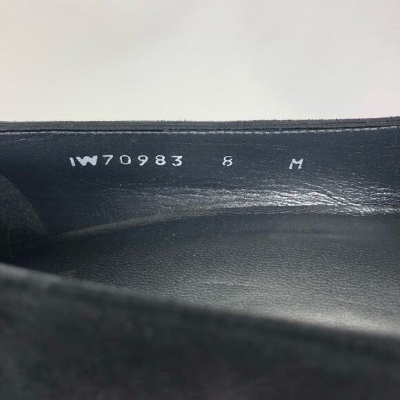 Stuart Weitzman Black Suede Slip On Wedges Size 8M - Picture 6 of 7